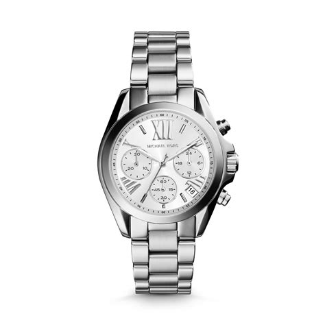 michael kors mini runway watch silver|Michael Kors black chronograph watch.